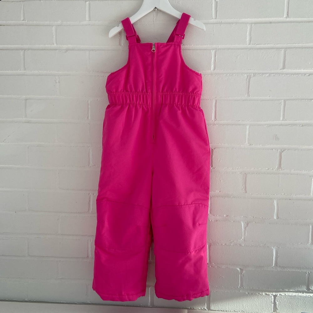 Girls Size 4T Bright Pink Healthtex Winter Snow Bib Overalls